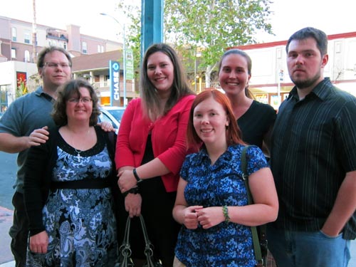 Off to dinner with MHUCC friends and mama Kay.